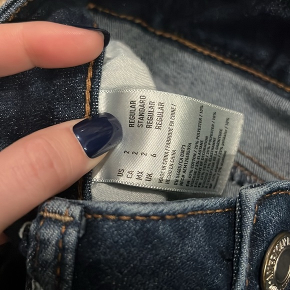 American Eagle high rise jegging next level stretch size 2 women’s - Picture 4 of 8